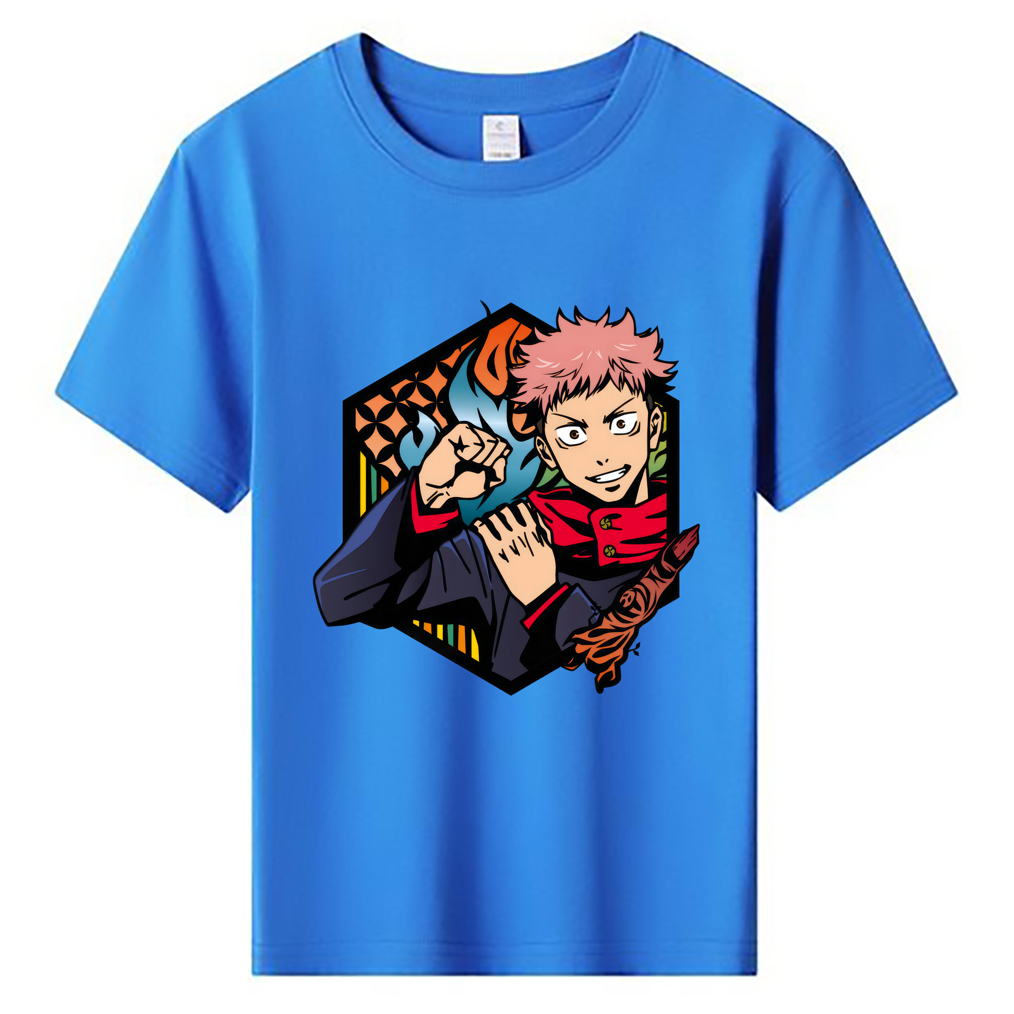 （画像用） 呪術廻戦 Jujutsu Kaisen 綿100％キッズTシャツ（フロントプリント）